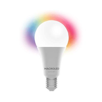 Lampara LED Smart RGB y Blanco A60 Wifi Bluetooth 12W E27 Macroled