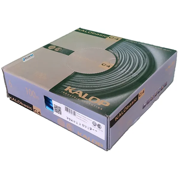 Cable Unipolar 6mm X 100m V/A C4 Kalop