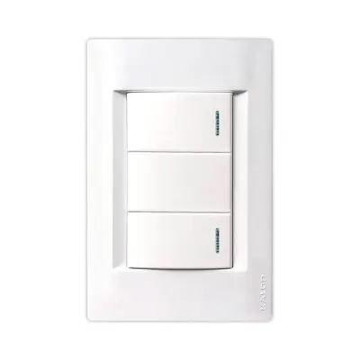Llave de luz armada Kalop Línea Civil 2 puntos