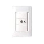 Conjunto armado c/Tapa Civil 1 Toma CATV Blanco Kalop