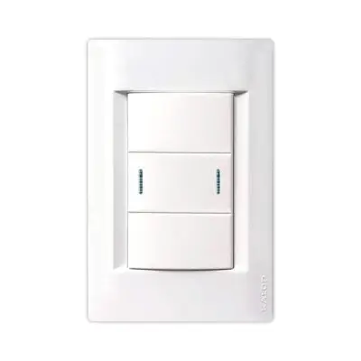 Llave de luz armada Kalop Línea Civil 1 punto combinado