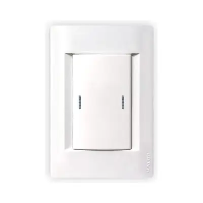 Llave de luz armada Kalop Línea Civil 1 punto teclón combinado