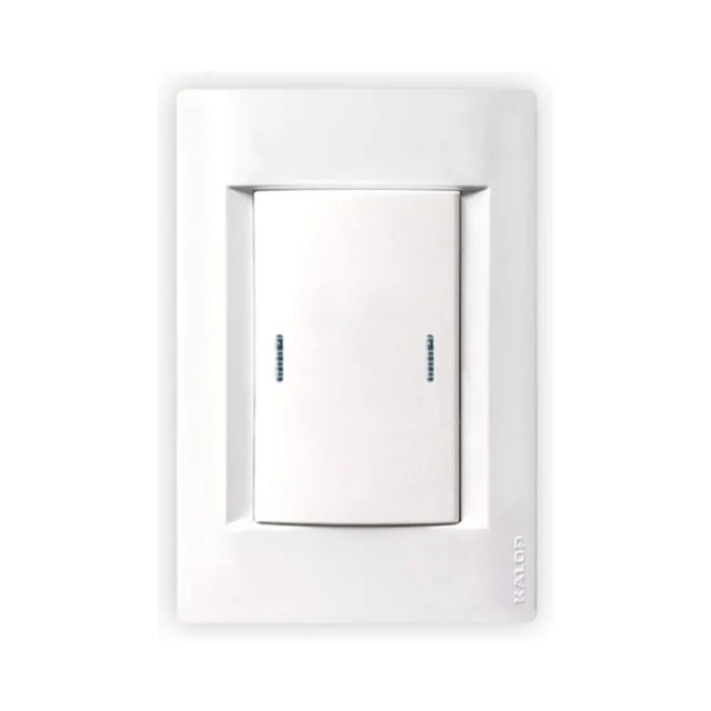 Llave de luz armada Kalop Línea Civil 1 punto teclón combinado