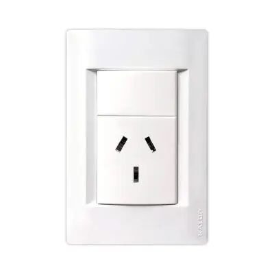 Llave de luz armada Kalop Línea Civil 1 toma 20A