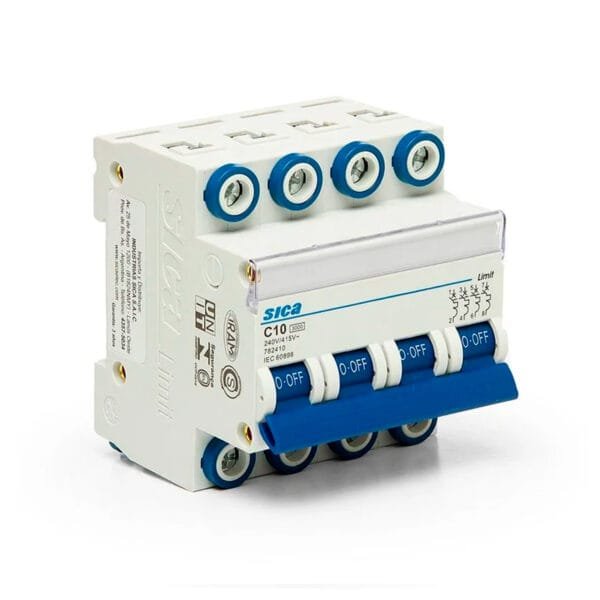 Termica 4X10A 3kA Curva C Sica - Image 2