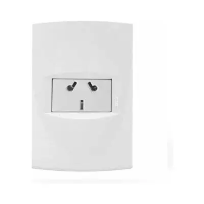 Llave de luz Armada 1 Toma Binorma Sica Life blanco