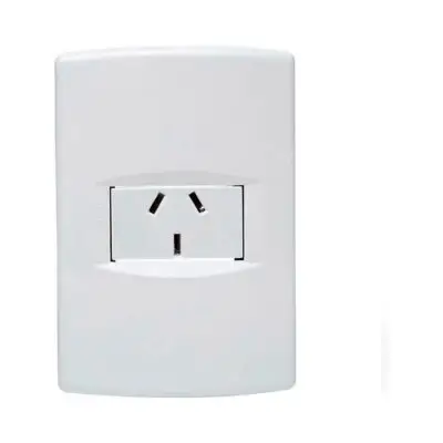 Llave de luz Armada 1 Toma Sica Life blanco