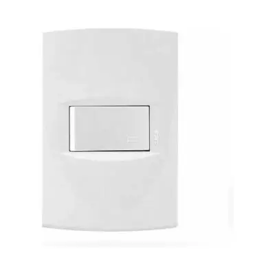 Llave de luz Armada 1 Punto Sica Life blanco