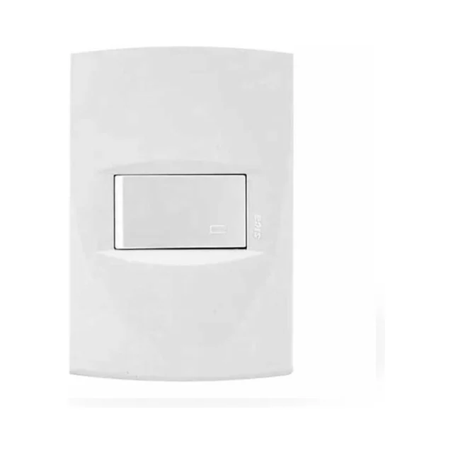 Llave de luz Armada 1 Punto Sica Life blanco