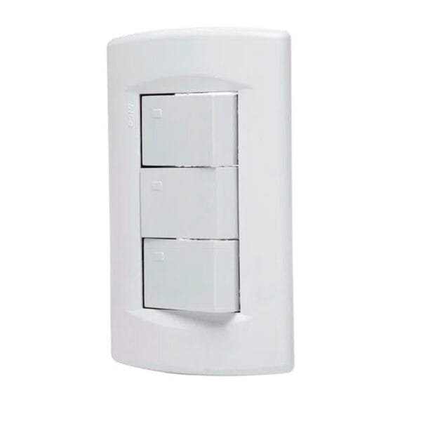 Llave de luz Armada 3 Puntos Sica Life blanco - Image 3