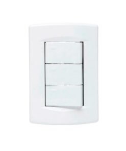 Llave de luz Armada 3 Puntos Sica Life blanco