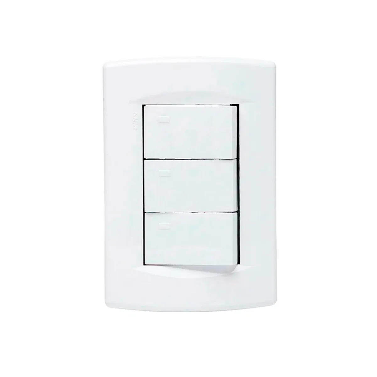 Llave de luz Armada 3 Puntos Sica Life blanco