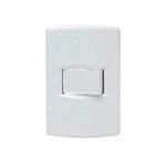 Llave de luz Armada 1 Punto Combinado Sica Life blanco