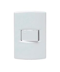 Llave de luz Armada 1 Punto Combinado Sica Life blanco