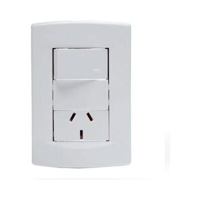 Llave de luz Armada 1 Punto y 1 Toma Sica Life blanco