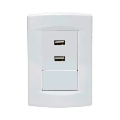 Llave de luz Armada 1 USB Sica Life blanco