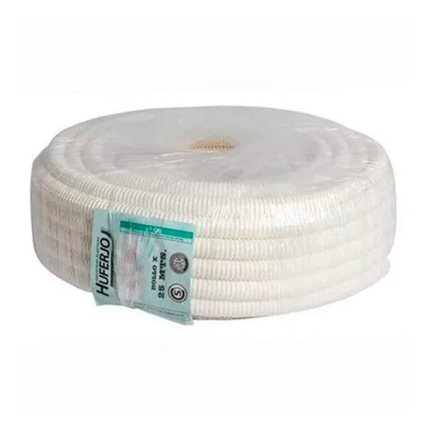 Caño Corrugado Blanco Ignifugo 320 2 1/2 X 25M (1) - Image 2