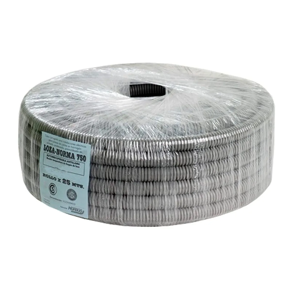 Caño Corrugado Gris Losa 750 2 1/2 X 25M - Imagen 2