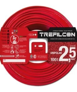 Cable Unipolar 2.5mm X 100m Rojo Trefilcon