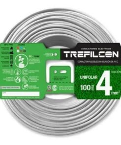 Cable Unipolar 4mm X 100m Blanco Trefilcon