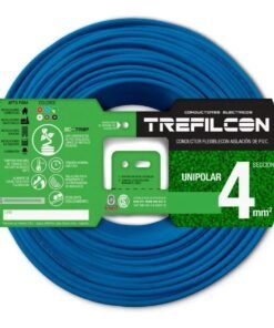 Cable Unipolar 4mm X 100m Celeste Trefilcon