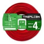 Cable Unipolar 4mm X 100m Rojo Trefilcon