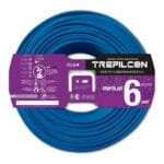 Cable Unipolar 6mm X 100m Celeste Trefilcon