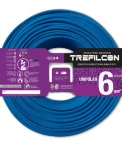 Cable Unipolar 6mm X 100m Celeste Trefilcon