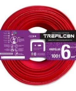 Cable Unipolar 6mm X 100m Rojo Trefilcon
