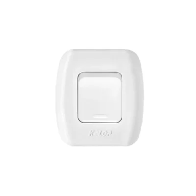 Conj Tekna Interruptor 1 Punto Blanco Kalop(20)*