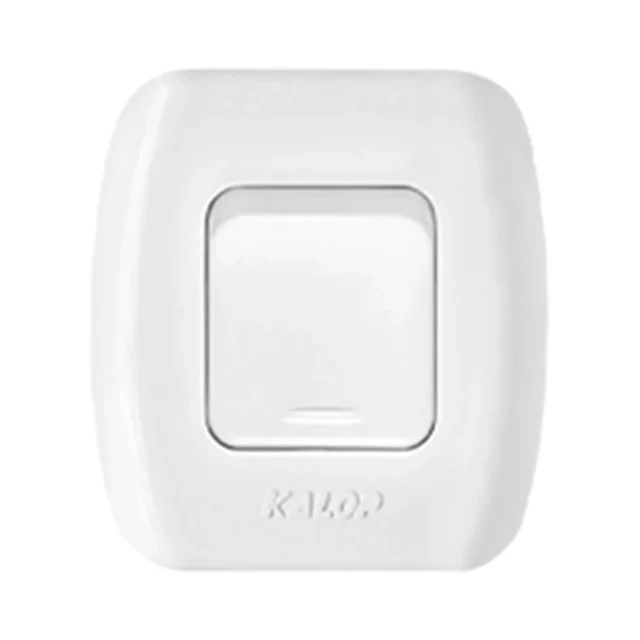 Conj Tekna Interruptor 1 Punto Blanco Kalop(20)*