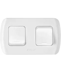 Conj Tekna Interruptor 2 Puntos Blanco Kalop(20)*