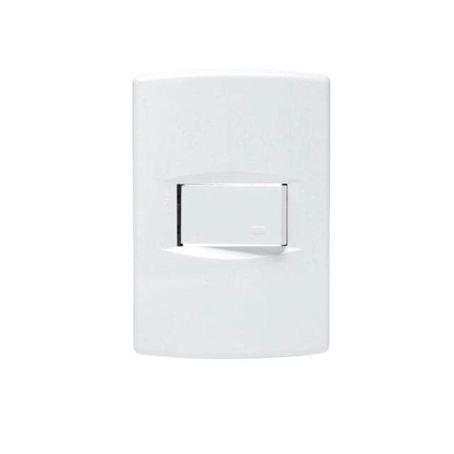 Interruptor Unipolar Life Blanco Sica