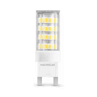 Lampara Bipin Led 4.5W CALIDO G9 MACROLED 2700K G9-4.5-WW