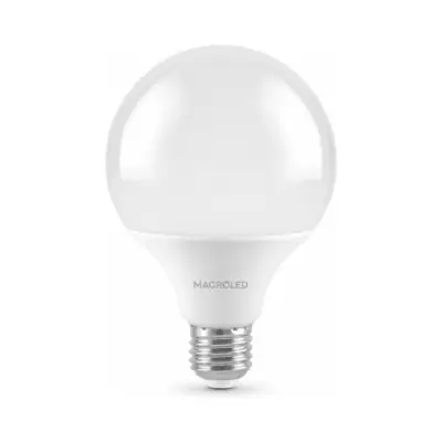 BULBO G95 MACROLED 14W E27 AC180-240V CALIDO 2700K