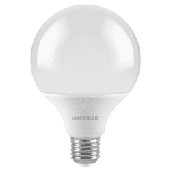 BULBO G95 MACROLED 14W E27 AC180-240V CALIDO 2700K