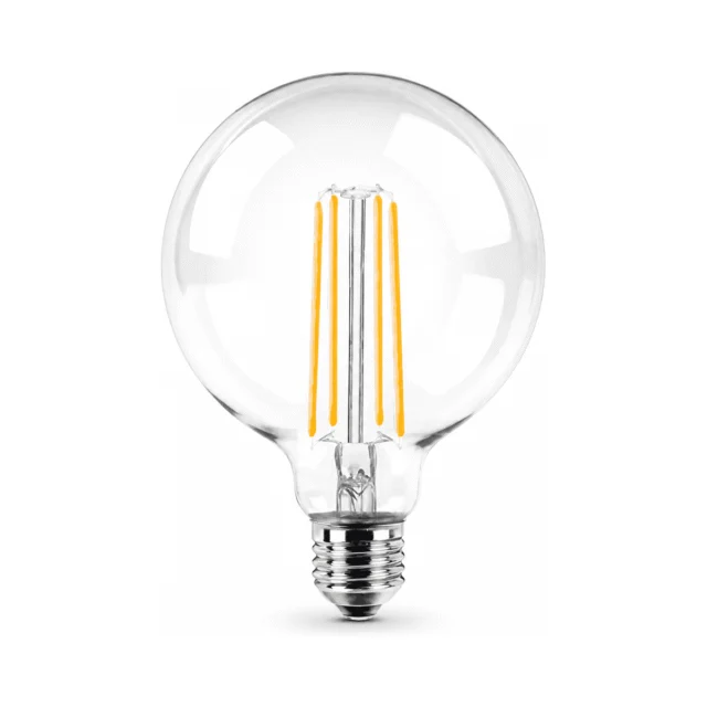 Lampara LED Dimerizable Globo G125 Filamento 8w Frio Macroled