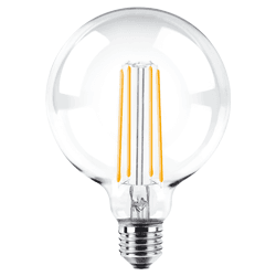 Lampara LED Dimerizable Globo G125 Filamento 8w Calido Macroled
