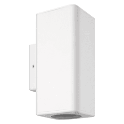 Aplique Bidireccional 2xGu10 Cuadrado Blanco Exterior Macroled