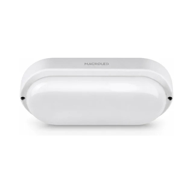 Tortuga LED Oval Fria Marco Negro 12W IP54 Macroled