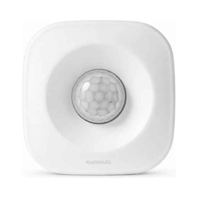 SENSOR DE MOV SMART TECHO BLANCO MACROLED, 5M DE ALCANCE, 360º, 3 PILAS AAA
