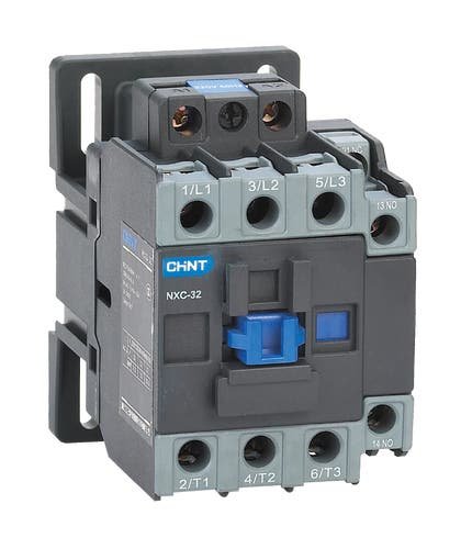 CONTACTOR CHINT NXC-32 - In:32A - 3-POLOS + Aux: 1NA+1NC - Bob: 24VCA