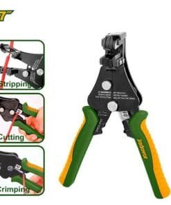 Jadever Pinza Pelacables automatico - tamaño:7" decapado, corte y engarzado rango de prensado de terminales:…