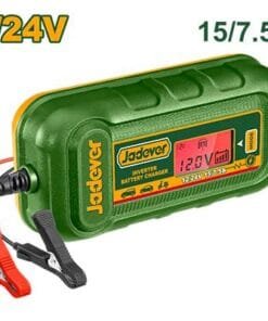 Jadever CARGADOR DE BATERÍAS - VOLTAJE DE ENTRADA: 220-240V 50/60HZ - VOLTAJE DE CARGA: 12/24V - CORRIENTE N