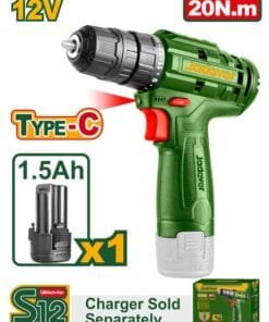 Jadever TALADRO INALÁMBRICO 750 RPM - VOLTAJE: 12V - MÁX. PAR: 20NM - PORTABROCAS: 0,8 - 10MM - AJUSTES DE P