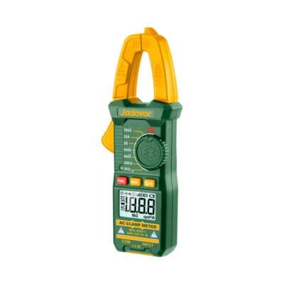 Jadever Pinza amperimétrica digital de CA - True RMS 2000 cuentas - Corriente CA: 2A~200A - Voltaje CA: 2V~6