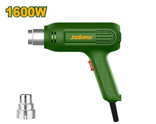 Jadever PISTOLA DE CALOR POTENCIA 1600W - VOLTAJE: 220V-240V 50/60HZ - TEMPERATURA: 400°C/500°C - FLUJO DE A