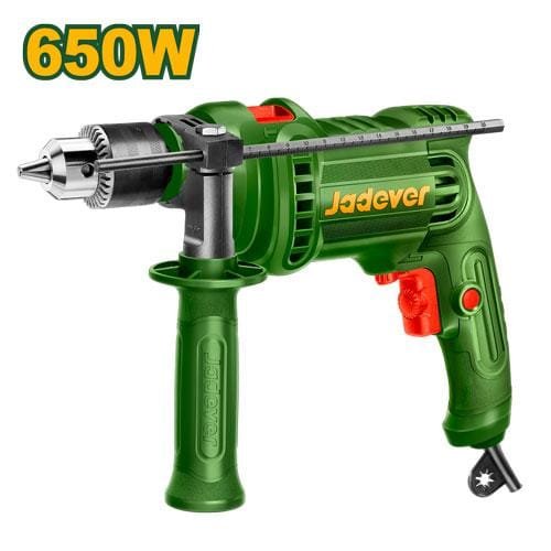 Jadever TALADRO PERCUTOR 650W - VOLTAJE: 220-240V 50/60HZ - VELOCIDAD SIN CARGA: 0 - 3000RPM - MÁX PERFORACI