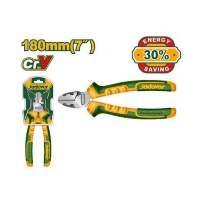 Jadever Alicate De Corte Diagonal De Alto Torque: 180mm(7'') Función De Desbarbado Mango Bicolor Ergonómico(
