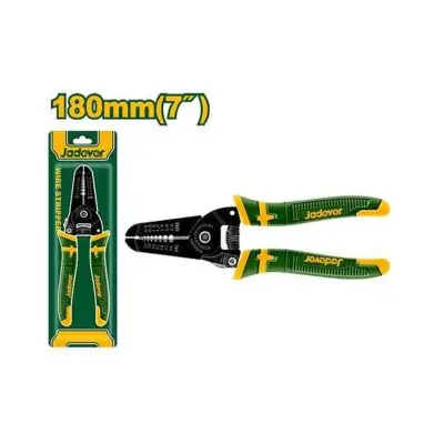 Jadever PINZA PELACABLES: 180MM(7'') - CON BORDE PARA CORTAR ALAMBRE - 7 MEDIDAS(12)*